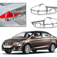 Automobile Villa Exterior Chrome Accessories Combo Kit for Ciaz (2014-2017)(Set of 18Pcs)