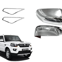 Automobile Villa Exterior Chrome Accessories Combo Kit for Scorpio (2014-2016) Set of 27Pcs