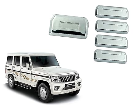 Automobile Villa Exterior Chrome Accessories Combo Kit for Bolero 2020-Present (Set of 18Pcs)