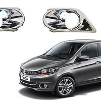 Automobile Villa Exterior Chrome Accessories Combo Kit Compatible with Tigor (2018-2019)(Set of 16Pcs)